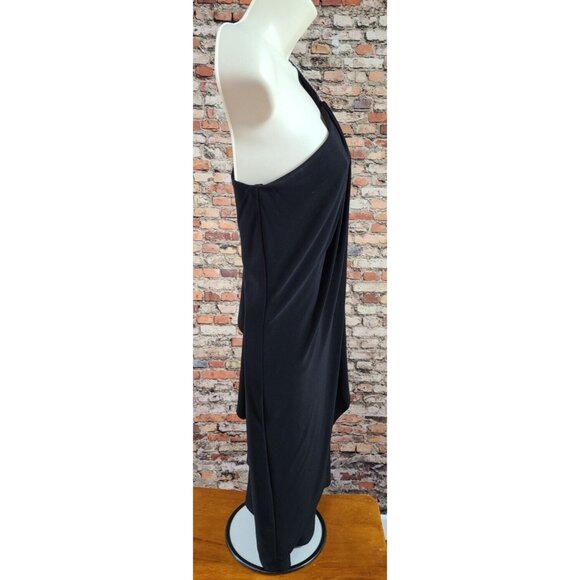 Cache Sexy Little Black One Shoulder Dress Rhinestones Cocktail Party Women's 2 - Picture 5 of 8